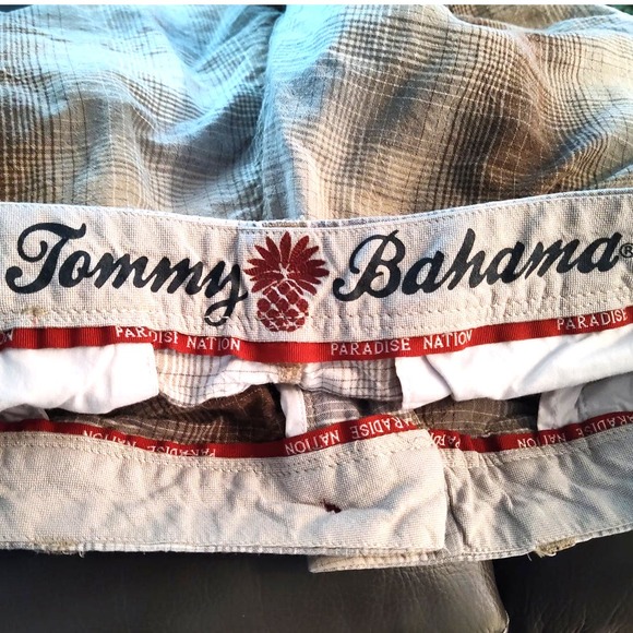 Tommy Bahama Men´s Plaid Shorts Linen Silk Ombre Light Weight and Classic Fit - Picture 4 of 7
